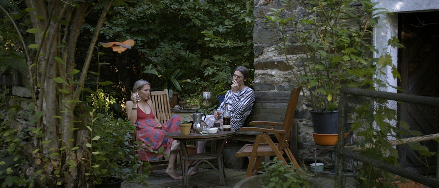 A couple sitting